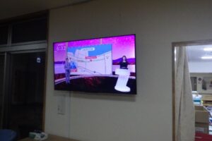 【設置】待合のテレビを壁掛けにしました